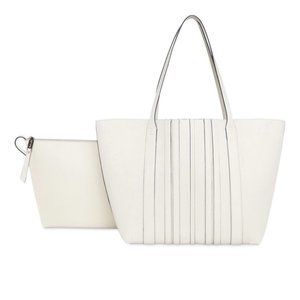 Splendid Key Biscayne Embossed Convertible Extra Large Tote White